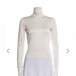 Helmut Lang Cream Long Sleeve Tee